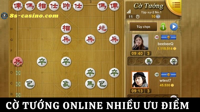 ưu điểm cờ tướng online 8s